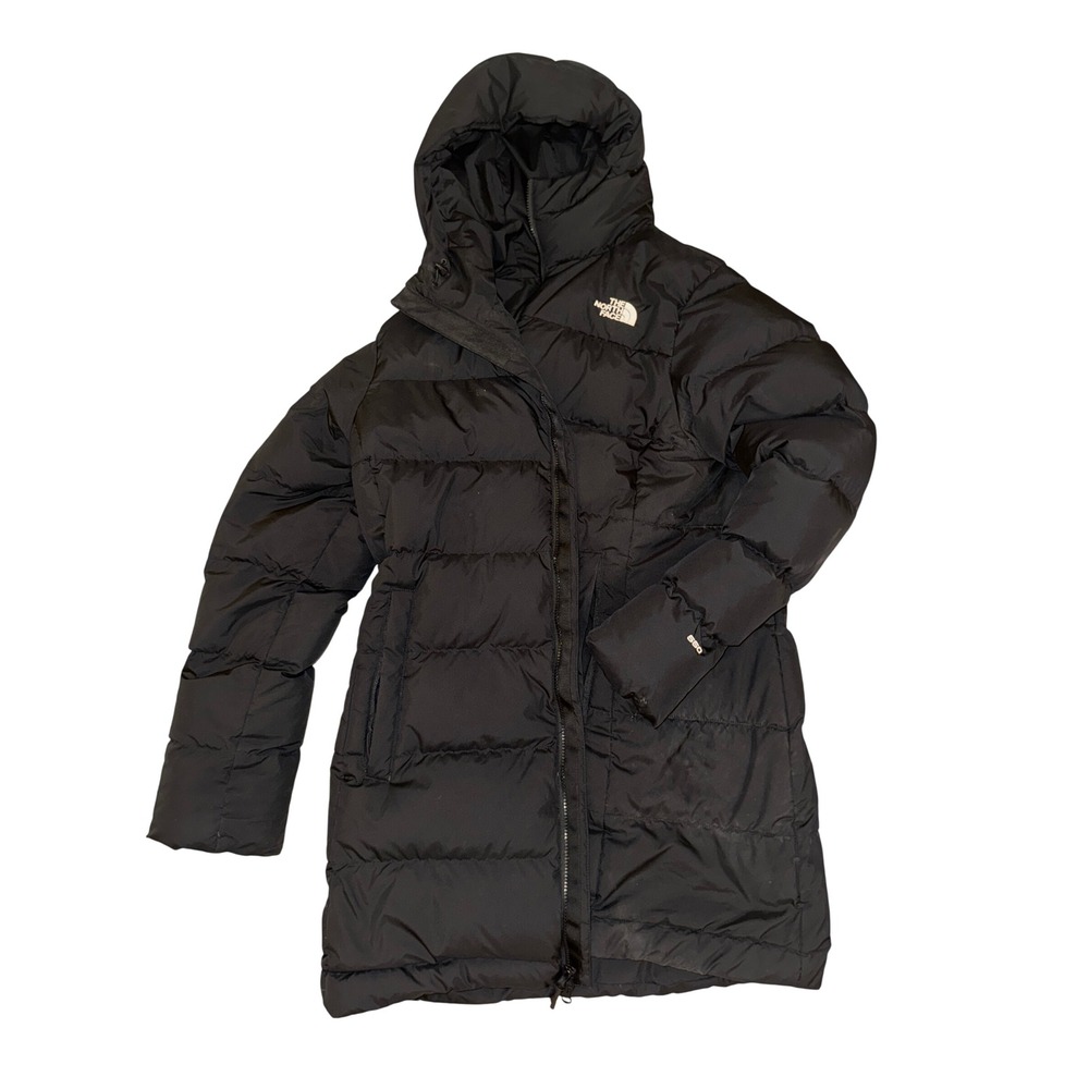 The North Face Gotham 550 Down Parka Black Hooded Puffer Jacket Womens XXL